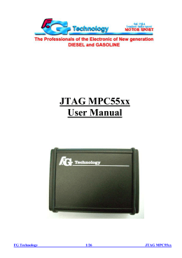 JTAG MPC55xx User Manual