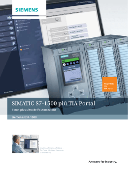 SIMATIC S7-1500 più TIA Portal