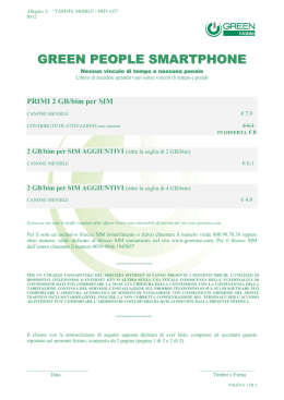 Green People Smartphone - Green Telecomunicazioni