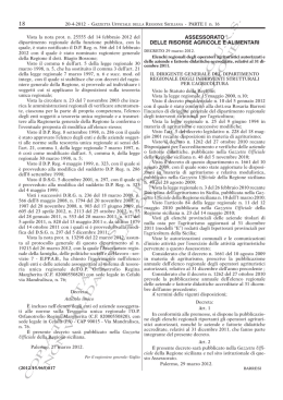 Decreto 29 marzo 2012