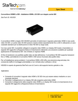 Convertitore HDMI® a SDI - Adattatore HDMI a 3G SDI con doppia