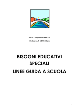 linee guida a scuola- BES - Istituto Comprensivo Ilaria Alpi