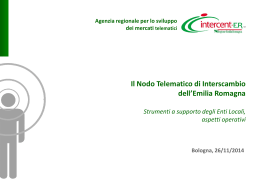 Il Nodo Telematico di Interscambio dell`Emilia Romagna