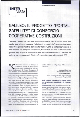 Uff. Acquisti GALILEO - Consorzio cooperative costruzioni