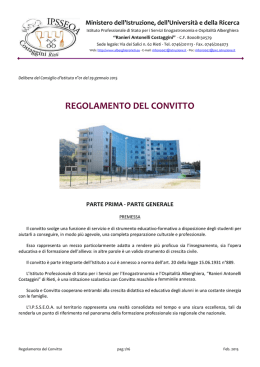 regolamento del convitto - IPSSEOA Costaggini Alberghiero Rieti