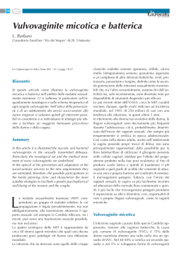 Vulvovaginite micotica e batterica - Società italiana di Colposcopia e