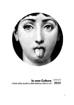 "Io sono cultura" - Rapporto 2014