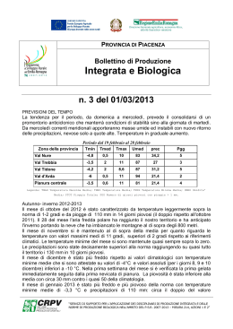 Integrata e Biologica - Consorzio Fitosanitario Provinciale di Piacenza