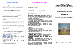 Carta di accoglienza - Azienda ULSS 16 Padova