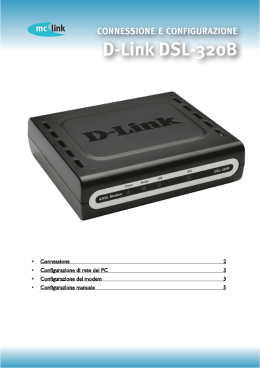 D-Link DSL-320B connessione e configurazione - MC-link