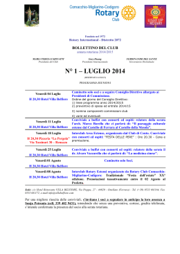 programma luglio 2014 - Rotary Comacchio