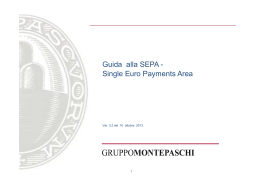 Guida alla SEPA - Single Euro Payments Area
