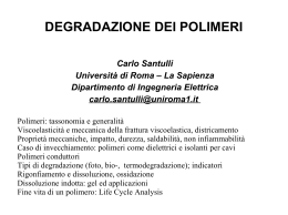 Degradazione dei polimeri, Roma - La