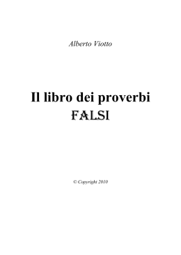 Il libro dei proverbi FALSI