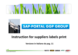SAP-PORTAL GGP GROUP Instruction for suppliers - Stiga On-Line