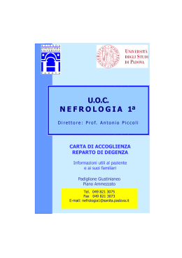 Carta acc degen_rev. 2015-1 - Azienda Ospedaliera di Padova