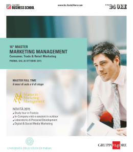 16° master marketing management