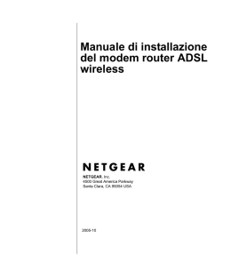 Manuale di installazione del modem router ADSL wireless