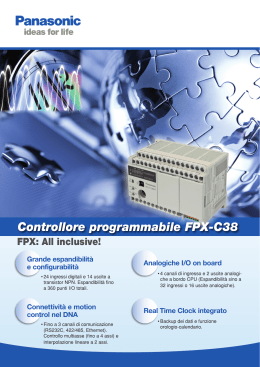 Controllore programmabile FPX-C38