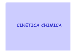 CINETICA CHIMICA - Dipartimento di Farmacia