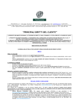 Principali diritti del Cliente (formato pdf)