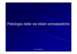 27. Patologia delle vie biliari extraepatiche ( pdf 951 Kb)