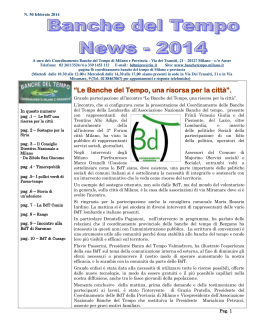 news 50 - Associazione Nazionale Banche del Tempo