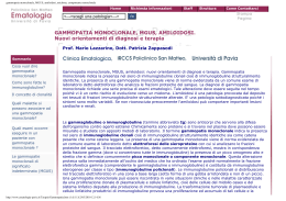 gammopatia monoclonale, MGUS, amiloidosi, mieloma