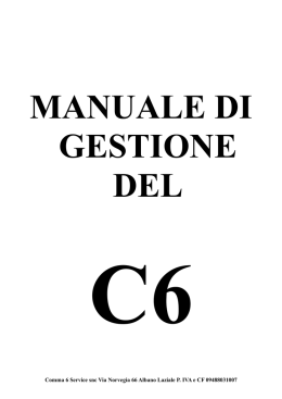 Manuale Regia C6