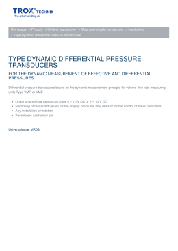 type dynamic differential pressure transducers