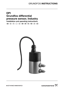 DPI Grundfos differential pressure sensor, Industry