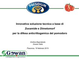 Presidium One: innovativa soluzione tecnica a base di Zoxamide e