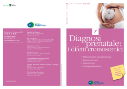 Diagnosi prenatale: - Gruppo MultiMedica