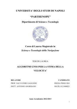 Capitolo 1 - PANG - Università degli Studi di Napoli "Parthenope"