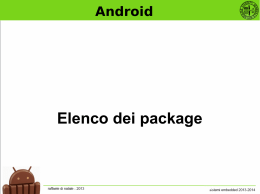Android - Elenco package
