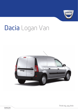 Dacia Logan Van - Daciamodellen.nl