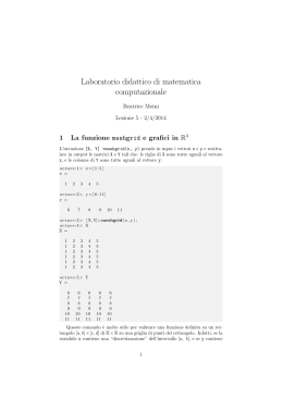 Lezione 5 - Dipartimento di Matematica
