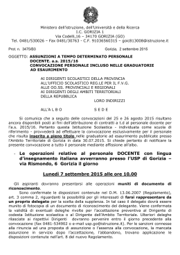 Bando Prot. 3475/B3 - ISIS Dante Alighieri Gorizia