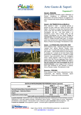 Programma N° 1 - Abruzzo Promozione Turismo