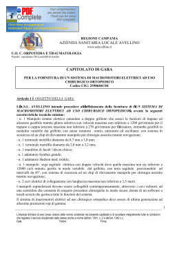 capitolato tecnico - Azienda Sanitaria Locale Avellino