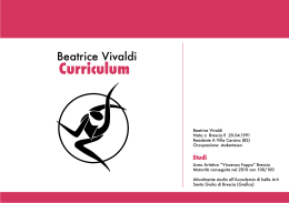 Curriculum - Beatrice Vivaldi