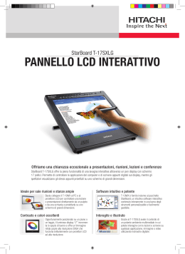 PANNELLO LCD INTERATTIVO - Hitachi Solutions Europe