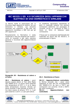 IEC 60335-1 ED. 4.0 SICUREZZA DEGLI APPARECCHI