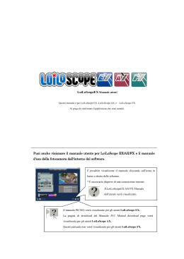 Puoi anche visionare il manuale utente per LoiLoScope EX/AX/FX e