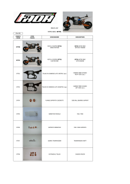 lista ricambi / spare parts sf701