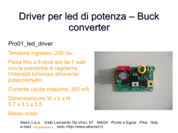 Driver per led di potenza – Buck converter