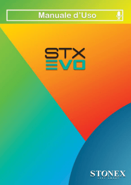 Manuale d`uso Stonex STX Evo