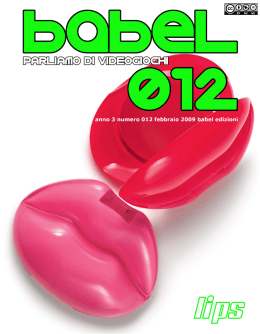 PDF Babel 012 - Parliamo di Videogiochi