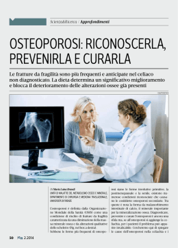 OSTEOPOROSI: RICONOSCERLA, PREVENIRLA E CURARLA