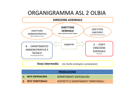 ORGANIGRAMMA ASL 2 OLBIA
